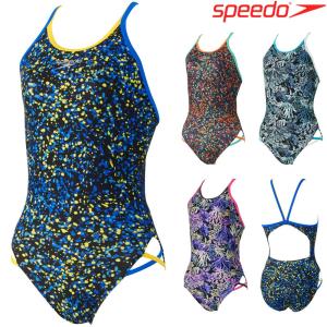 スピード SPEEDO 競泳水着 レディース 練習用 ファンピースエムクロスレッグターンズスーツ ENDURANCE ECO 競泳練習水着 2023年秋冬モデル STW02355｜hikarisp