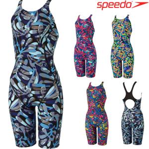 スピード SPEEDO 競泳水着 レディース 練習用 シーフラワーターンズニースキン