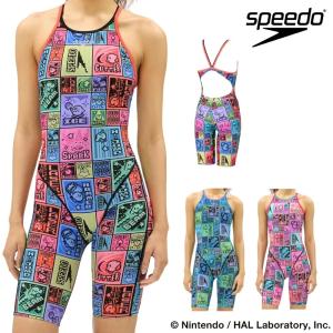 スピード SPEEDO 競泳水着 練習用水着 レディース カービィドットブロックターンズニースキン オールインワン ENDURANCE ECO 競泳練習水着 2026年春夏 STW12602｜SWIMSHOPヒカリスポーツ