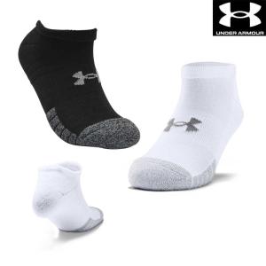 アンダーアーマー UNDER ARMOUR UAヒートギア ノーショー ユニセックス 3足セット ソックス 靴下 U1346755｜hikarisp