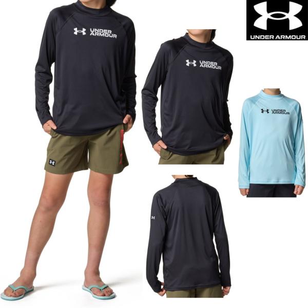 アンダーアーマー UNDER ARMOUR UAラッシュ ガード ロングスリーブ モック キッズ ジ...