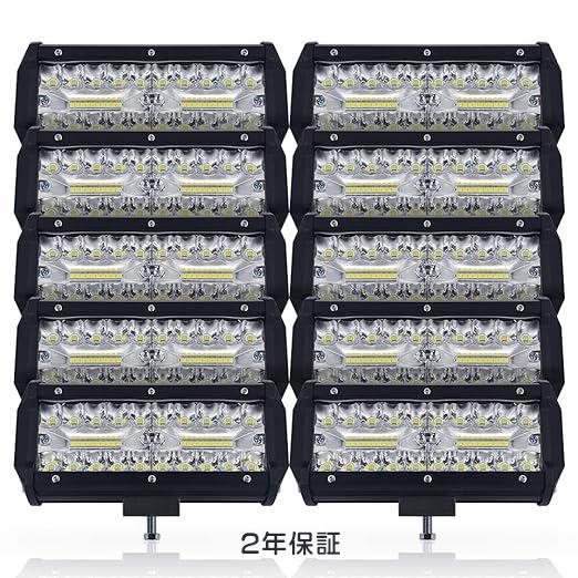 led作業灯 120W トラック用 路肩灯 12800LM 前照灯 バックライト フォグランプ 8V...