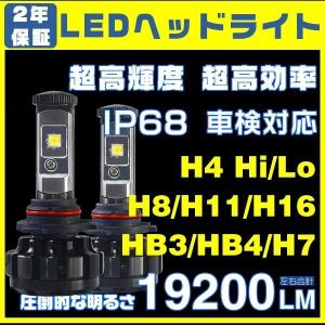ムーブ キャンバス LA800S LA810S LEDヘッドライト H4 Hi/Lo CREE XHP50チップを凌ぐ 19200LM 12V 車検対応 2年保証 ledバルブ2個W2