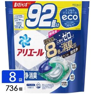 P&G アリエール 洗濯洗剤 ジェルボール4D 詰め替え 超メガジャンボ 736個(92個×4袋×2箱)｜hikaritv