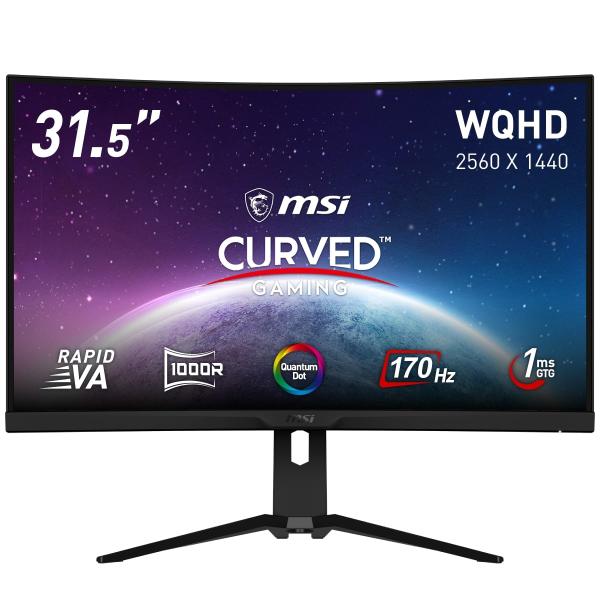 MSI 量子ドットゲーミングモニター 32インチ/WQHD/170Hz/Rapid VAパネル/US...