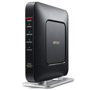 BUFFALO WLAN親機 11ac/n/a/g/b 1733+800Mb クールブラック WSR-2533DHP-CB