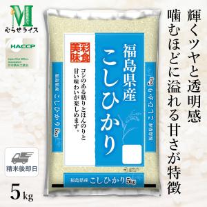 ○【精米仕立て】令和5年産 福島県産 コシヒカリ 5kg(5kg×1袋)｜hikaritv