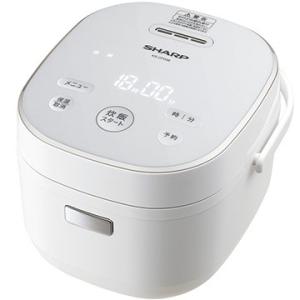 SHARP シャープ マイコン炊飯器 黒厚釜 3合炊き ホワイト系 KS-CF05B-W