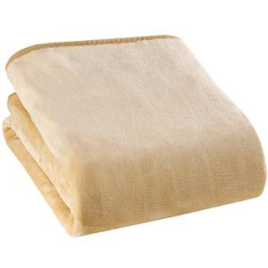 広電 電気敷毛布 防ダニ機能付き フランネル ベージュ 140×80cm CCA554CD