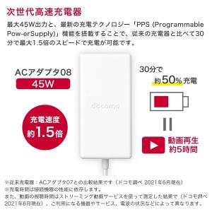 NTTドコモ ドコモ純正 ACアダプタ 08 ...の詳細画像2