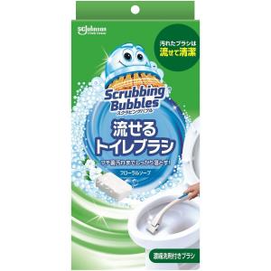 ジョンソン ［在庫限り特価］スクラビングバブル シャット流せるトイレブラシ ハンドル1本＋替えブラシ4個×20パック｜ひかりTVショッピングYahoo!店