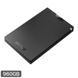 ブラック SSD-PG960U3-BA バッファロー 960GB ポータブルSSD