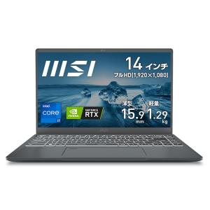 MSI ノートPC Prestige 14 14型 Corei7 16GB SSD1TB PRESTIGE14-A12UC-011JP