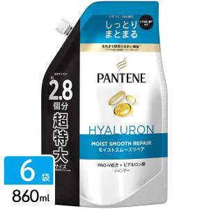 パンテーン モイストスムースケア シャンプー 詰め替え 超特大 860ml×6袋｜hikaritv