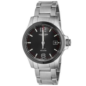 LONGINES  腕時計 メンズ コンクエストV.H.P ブラック SS/セラミック SS L3.719.4.56.6