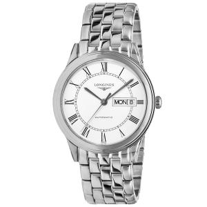 LONGINES  腕時計 メンズ フラッグシップ ホワイト SS SS L4.899.4.21.6