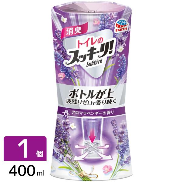 アース製薬 ［在庫限り特価］トイレのスッキーリ ! アロマラベンダー トイレ用芳香剤 400ml 4...