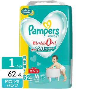 P&G パンパース おむつ パンツ さらさらケア ウルトラジャンボ Mたっち(6-12kg) 62枚 4987176203403｜hikaritv