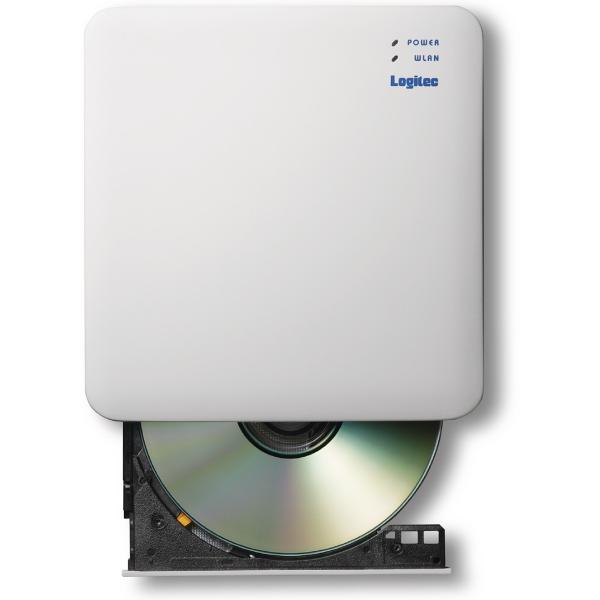 Logitec スマホ用CD録音ドライブ/Wi-Fi対応/2.4GHz/iOS-Android対応/...