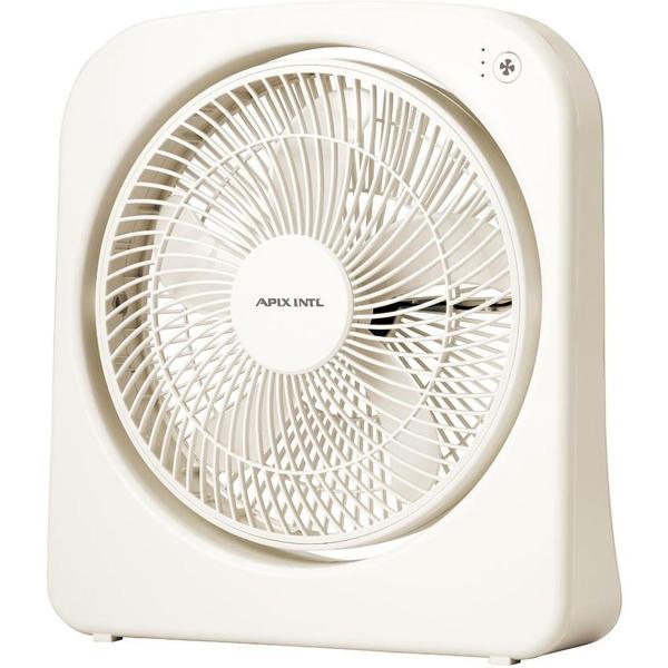 アピックス 2電源式スリムファン 卓上扇風機 コードレス 乾電池 AFS-125-WH