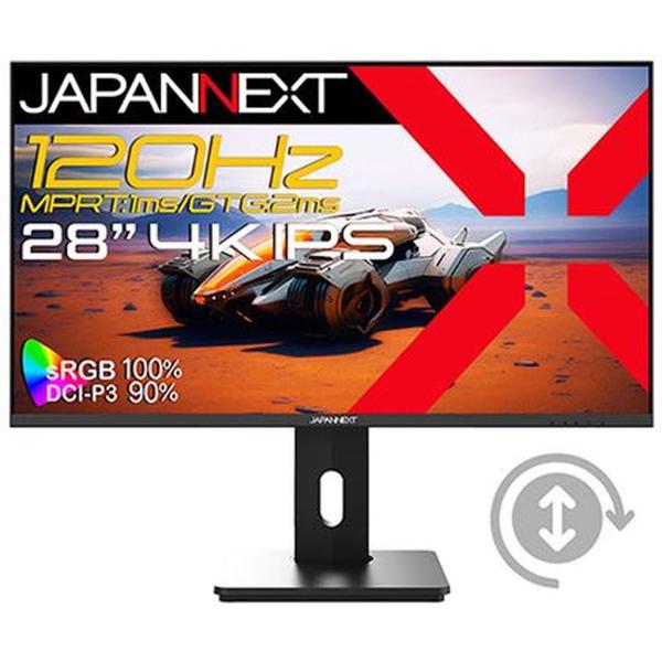 JAPANNEXT ゲーミング液晶ディスプレイ 28型/3840×2160/HDMI×1 DP×1/...