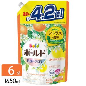 P&G ボールド 心弾けるシトラス＆ヴァーベナの香り つめかえ用 ウルトラシャンボサイス 1650mL×6袋 4987176190390