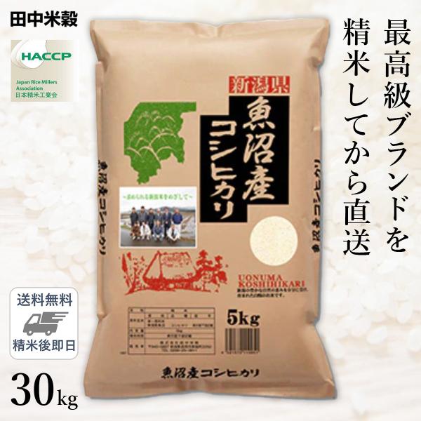 □【令和5年産 米の食味ランキング 特A受賞】本場 新潟県 魚沼産 コシヒカリ 30kg(5kg×6...