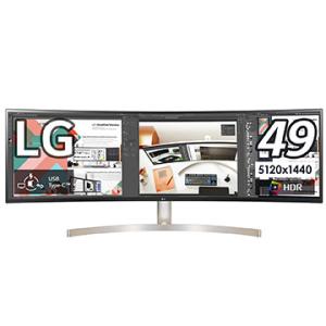 LG 49型 5120×1440 IPS 曲面 HDR10 高さ調整110ｍｍ 10W Speaker 49WL95C-WE