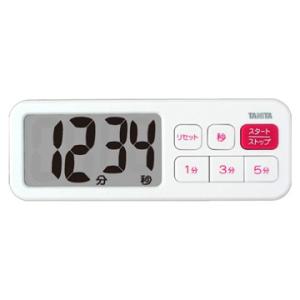 タニタ ★TANITA デジタルタイマー でか見えプラス ホワイト TD-395-WH
