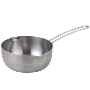 YOSHIKAWA ★栗原はるみ　ＩＨ対応ステンレス雪平鍋１８ｃｍ（ツヤ消し仕上げ） HK10324