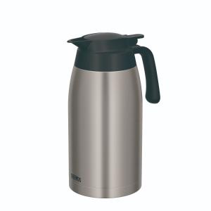 サーモス THERMOS ステンレスポット ステンレスマット 2L ステンレス 保温 保冷 丸洗イ可 軽量 コンパクト オ茶 コーヒー TTB-2001-SMT｜hikaritv