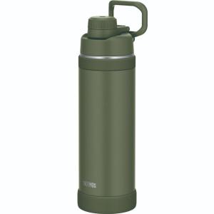 サーモス THERMOS 真空断熱スポーツボトル カーキ水筒 1000ml 持ち運びに便利なキャリーループ付 FJU-1000_KKI｜hikaritv