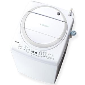 TOSHIBA 縦型洗濯乾燥機 8kg ZABOON グランホワイト【大型商品（設置工事可）】 AW-8V9-W
