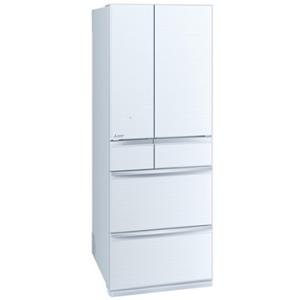 三菱電機 MXシリーズ 6ドア冷蔵庫572L 真ん中野菜室 クリスタルホワイト（フレンチドア）【大型商品（設置工事可）】 MR-MX57G-W