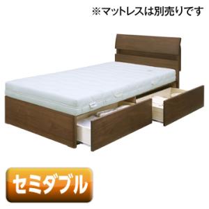 関家具 ベッド Demir3 ベッド マットレス 引き出し付ベッドフレーム デミール3 セミダブル ブラウン 大型商品 設置工事可 ひかり Tvショッピングの関家具 9970