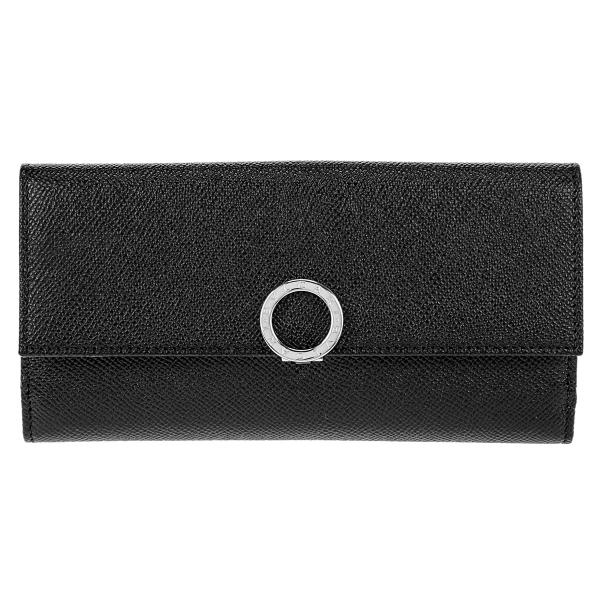 BVLGARI(ブルガリ) ユニセックス 長財布 カーフレザー BLACK 30416BLACK