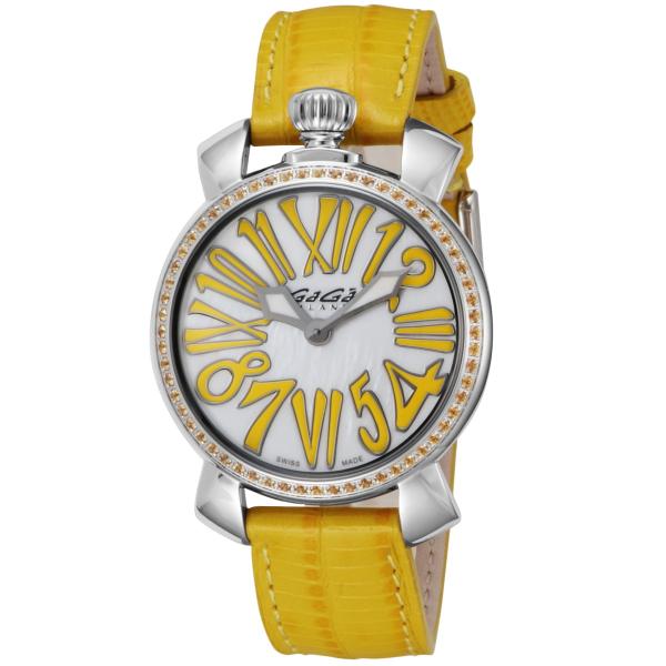 GaGa MILANO 腕時計 レディース MANUALE35MMSTONES ホワイト 6025....