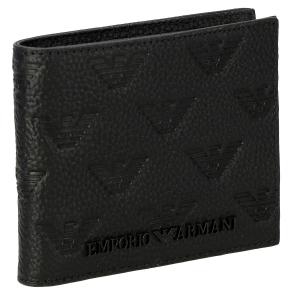 EMPORIO ARMANI エンポリオアルマーニ 二つ折り財布 メンズ ブラック  
