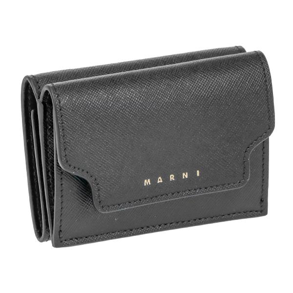 MARNI(マルニ) レディース 三ツ折リ財布 ブラック PFMOW02U07-LV520