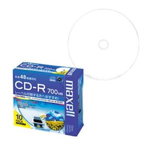 maxell データ用CD-R 48x 700MB 1枚ずつPケース入10P CDR700S.WP.S1P10S｜hikaritv