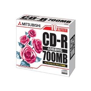 Verbatim CD-R 700MB 4-48x 10枚スリムケース ホワイト SR80PP10