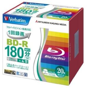 Verbatim BD-R 25GB 130分 1-4倍速 ケース5枚 ホワイト VBR130YP2...