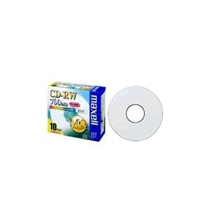 maxell データ用CD-RW 4x 700MB 1枚ずつPケース入10P CDRW80PW.S1...