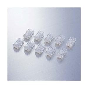 エレコム RJ45コネクタ/CAT6・CAT6A/単線・ヨリ線対応/10個入 LD-6RJ45T10