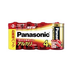 Panasonic アルカリ乾電池 単2形 4本シュリンクパック LR14XJ/4SW｜hikaritv