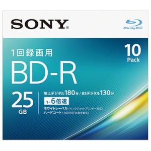 SONY ビデオ用BD-R 25GB 6X プリンタブル 10P 10BNR1VJPS6｜hikaritv