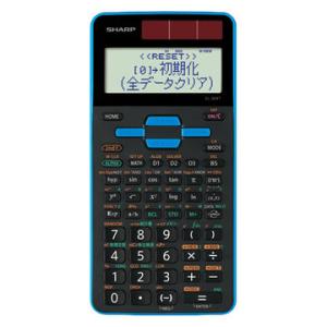 SHARP スタンダード関数電卓 10桁585関数 ブルー系 EL-509T-AX