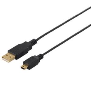 BUFFALO USB2.0ケーブル (A-miniB) スリムタイプ 2.5m BSUAMNSM225BK｜hikaritv