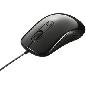 BUFFALO 有線 レーザー式マウス 3ボタンタイプ ブラック BSMLU050BKZ