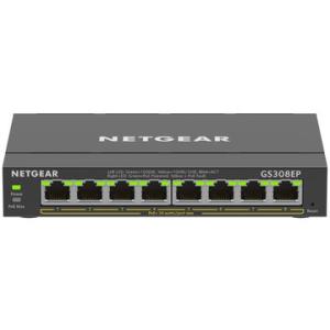 NETGEAR Inc. PoE+対応 (62W) ギガ8ポートアンマネージプラススイッチ GS30...